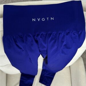 NVGTN Solid Seamless Leggings Cobalt